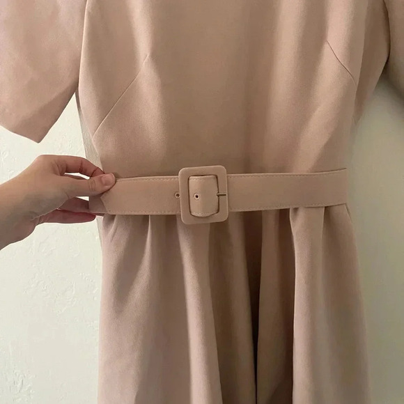 GAL MEETS GLAM blush fit and flare mini dress with short sleeves size 2 - Picture 2 of 14